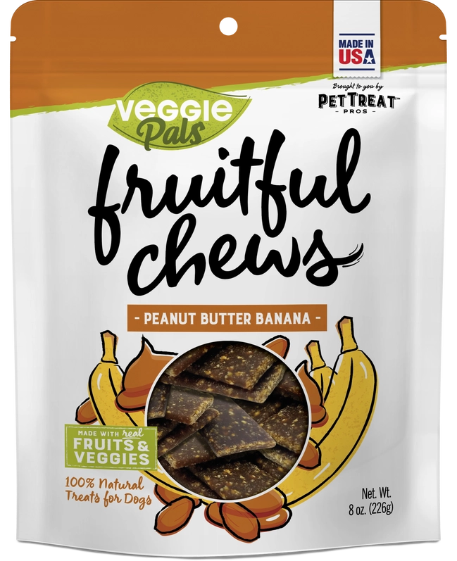 Front of Peanut Butter Banana Veggie Pals product